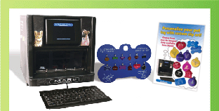 iMARC Pet Tag Engraver With Tag Stands