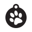 Paw Single Paw Pet Tags