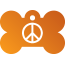 Peace Peace Pet Tags