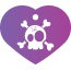 Punk Cartoon Skull Pet Tags