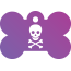 Punk Pirate Skull Pet Tags