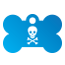 Punk Pirate Skull Pet Tags