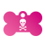 Punk Pirate Skull Pet Tags