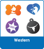 Designer Tags Punk Print Star Burst Tags