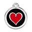 Reddingo Enamel Heart Pet Tag.