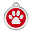 Reddingo Paw Print Pet Tag.