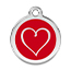 Reddingo Enamel Heart Pet Tag.