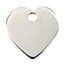 RedDingo Stainless Steel Medium Heart Pet Tag.